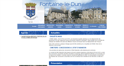 Desktop Screenshot of fontaine-le-dun.fr