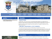 Tablet Screenshot of fontaine-le-dun.fr